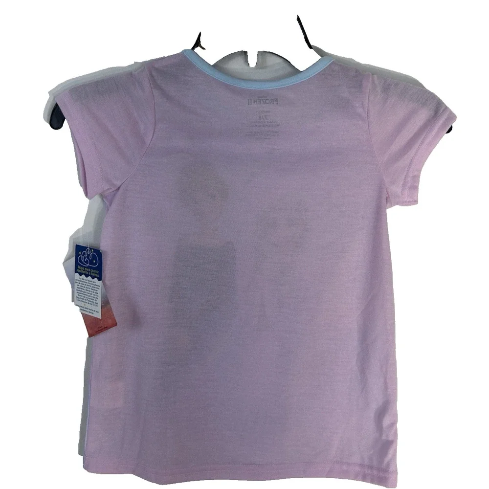 New Disney Frozen II Flame Resistant Anna Elsa Stronger Together shirt Size‎ 7/8